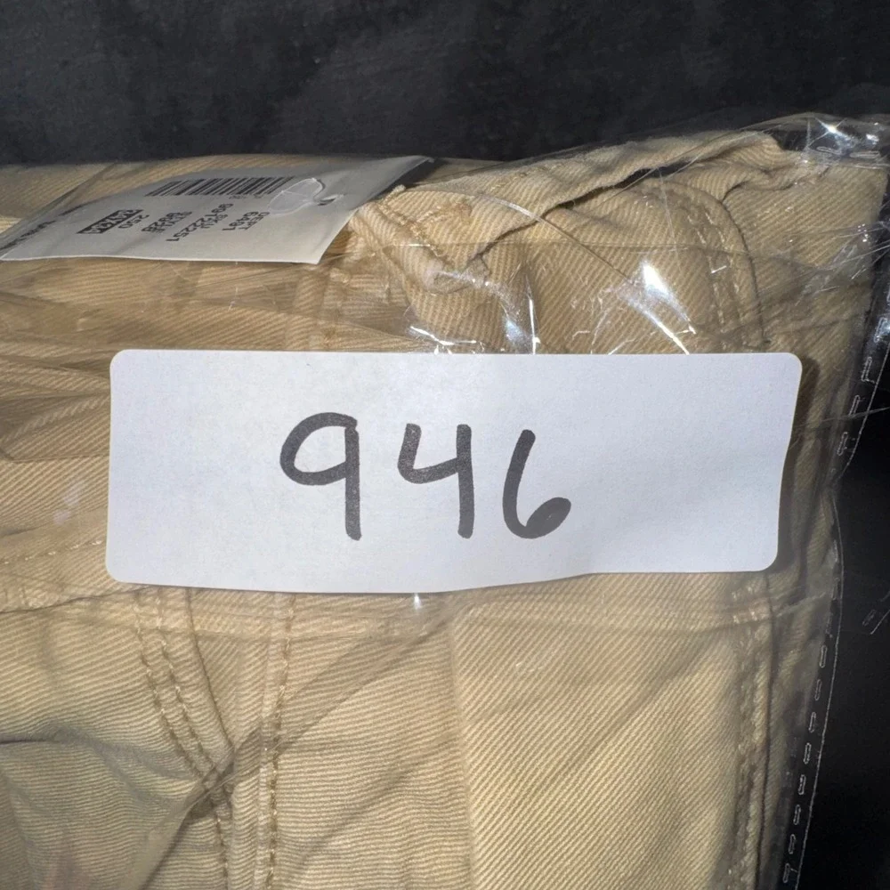 Mens 34x34 Aeropostale Skinny Chino Pants Tan New Khaki Twill Trousers